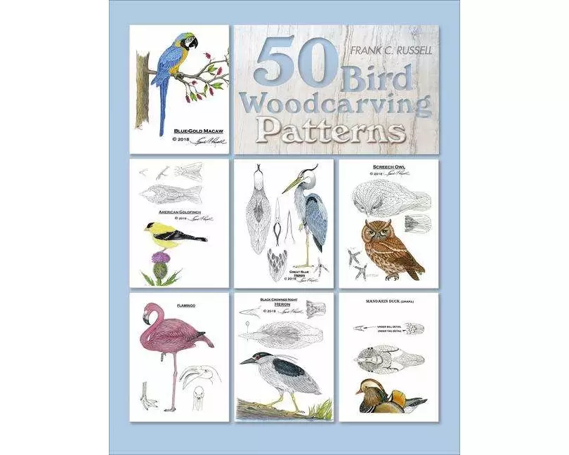 50 Bird Woodcarving Patterns