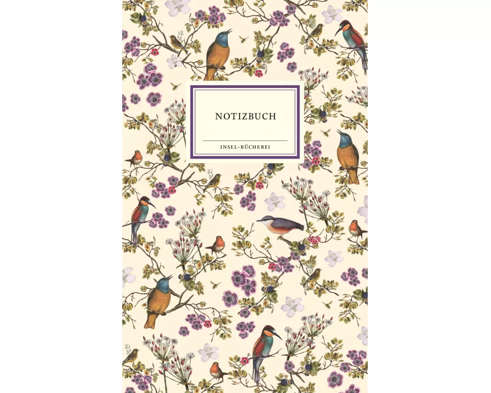 Notizbuch Insel-Bücherei »Singvögel crème«