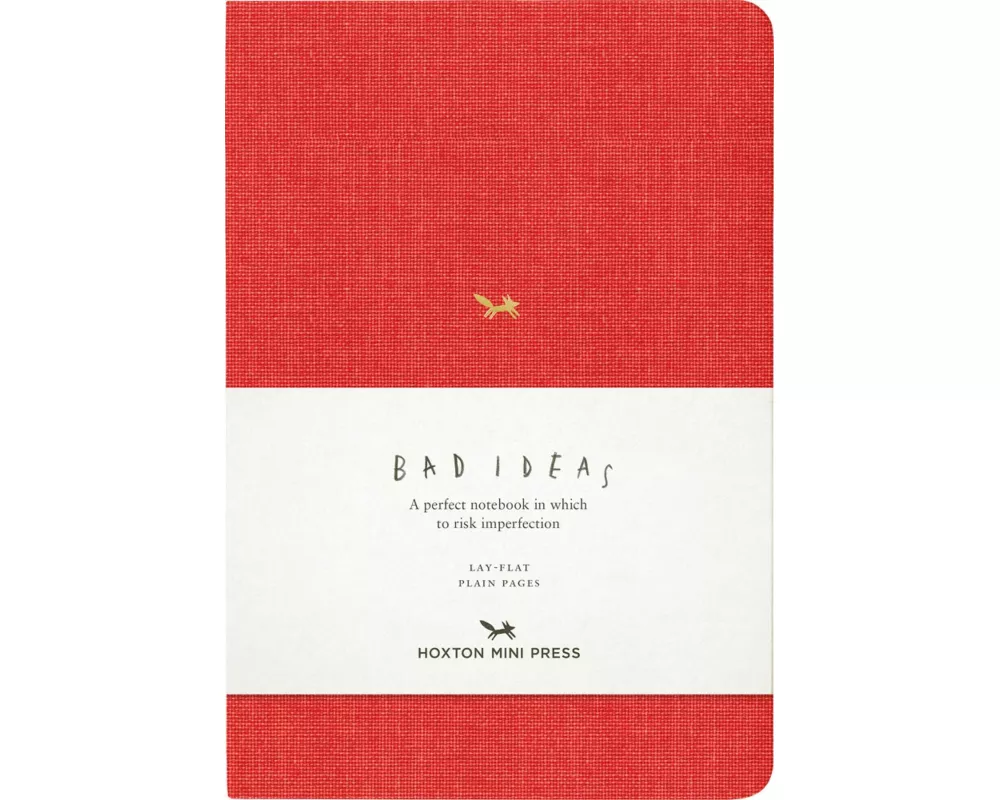 A Notebook For Bad Ideas - Red/plain