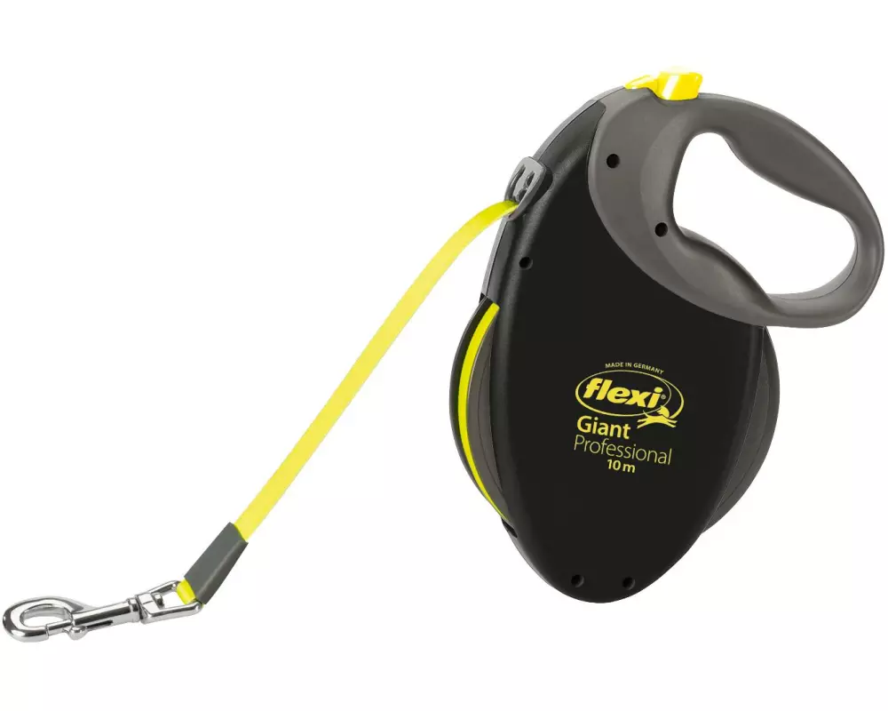flexi Hundeleine Flexi Giant Professional L 10 m, Schwarz/Neongelb