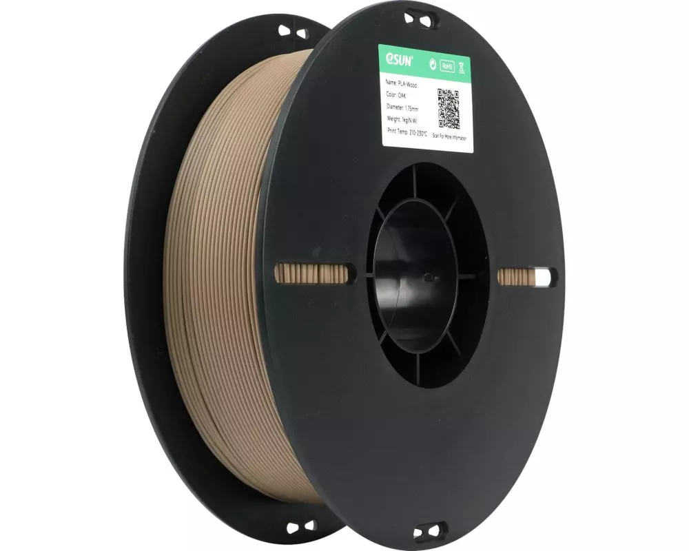 eSun Filament eSun, Filament , PLA Wood, Eiche 1.75 mm 1 kg