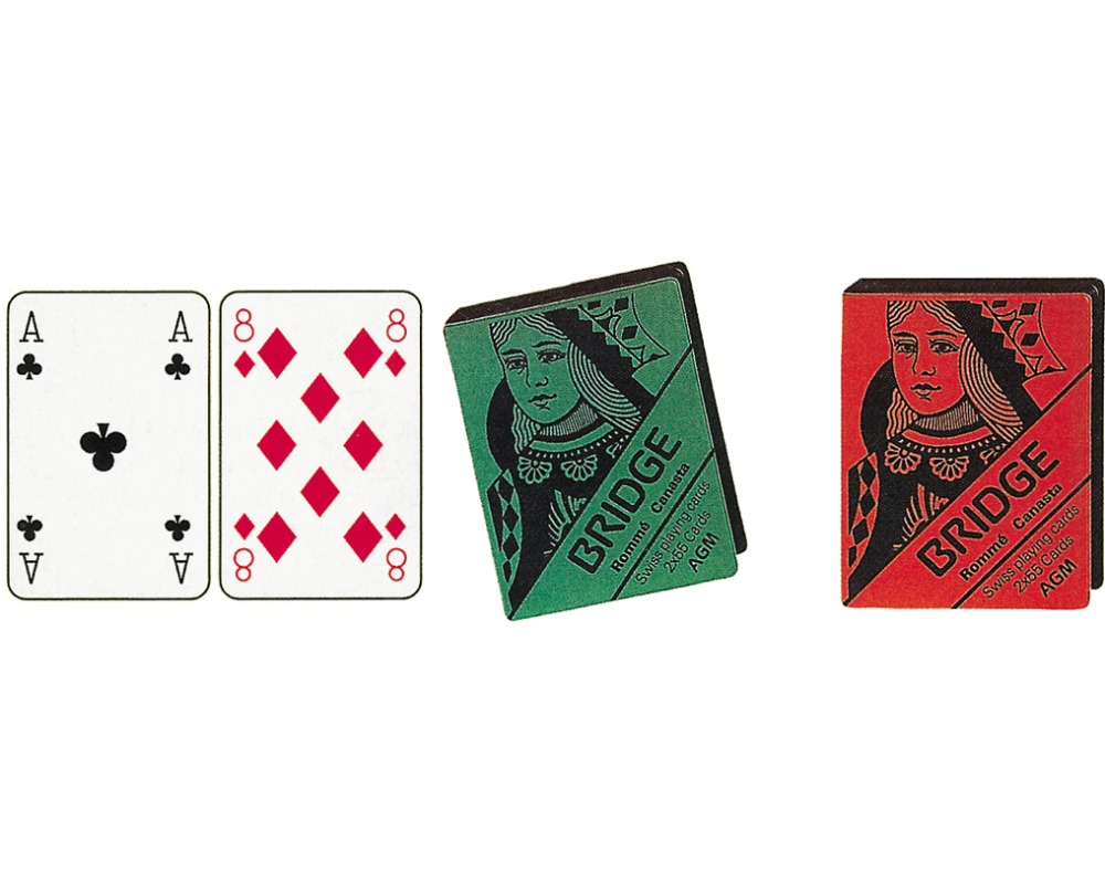 AGMÜLLER Bridge Doppel 57x89mm 106801211 rot/blau 55 Karten