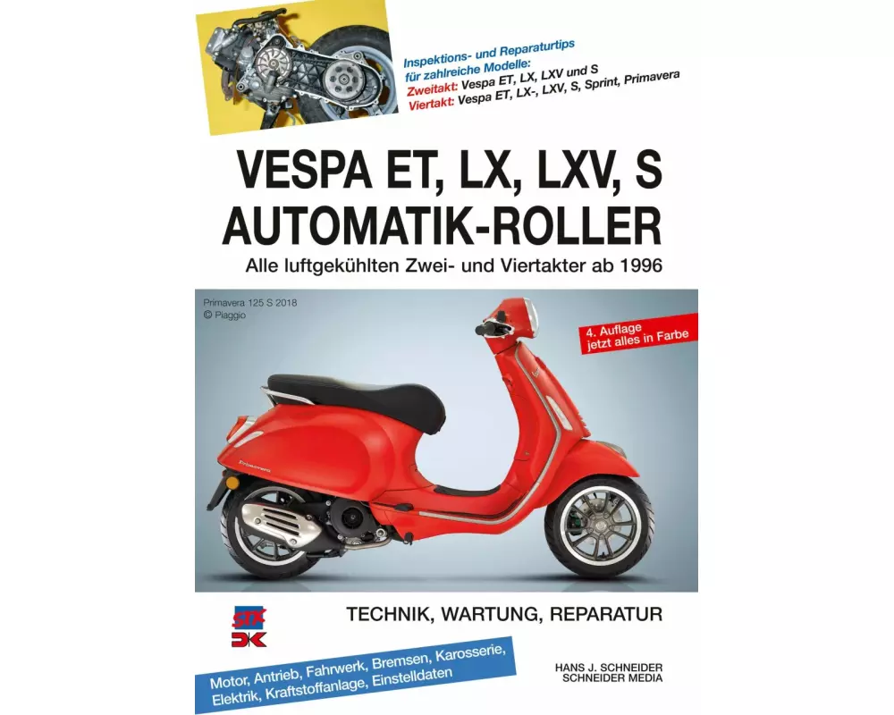 Vespa ET, LX, LXV, S Automatik-Roller