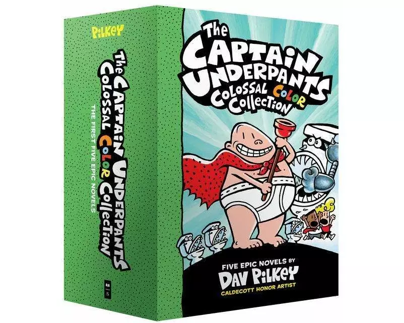 The Captain Underpants Colossal Color Collection (Captain Underpants #1-5 Boxed Set): From the Creator of Dog Man