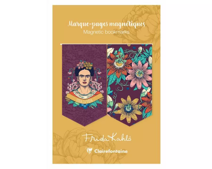 Clairefontaine Lesezeichen Frida Kahlo assortiert, 2 Stück
