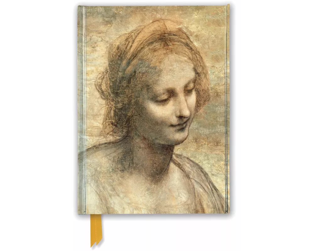 Leonardo Da Vinci: Detail of the Head of the Virgin (Foiled Journal)