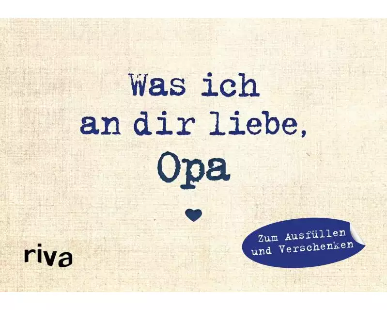 Was ich an dir liebe, Opa – Miniversion