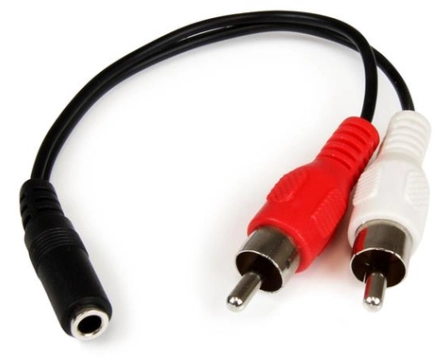6IN 3.5MM TO RCA AUDIO CABLE
