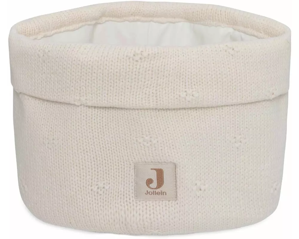 Jollein Pflegekörbchen Cosy Knit Ivory 14 x 18 cm