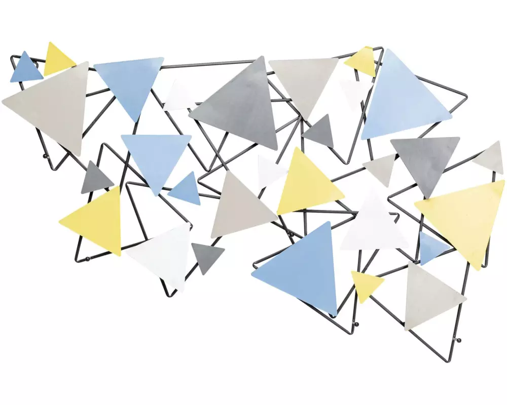 Kare Garderobenleiste Wireframe Trigon 4 Haken, Mehrfarbig