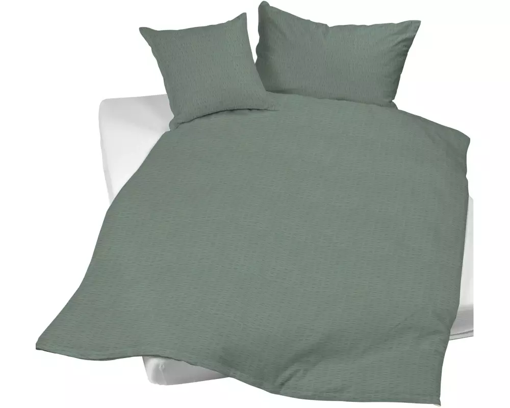 Night Fashion Kopfkissenbezug Edi 65 x 100 cm, Tannengrün