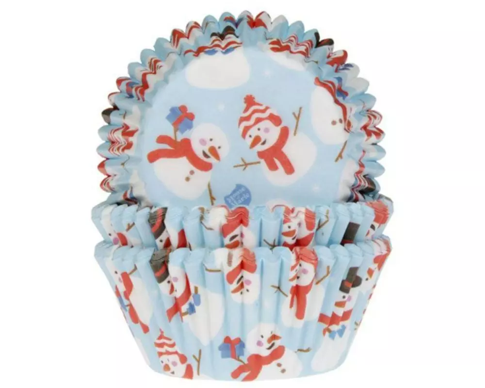 BackshopSchweiz Backförmchen Schneemann 50 Stück