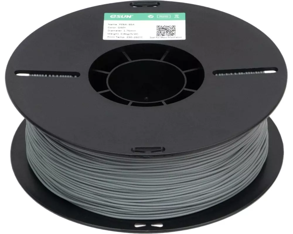 eSun Filament PEBA-85A Grau 1.75 mm 0.8 kg