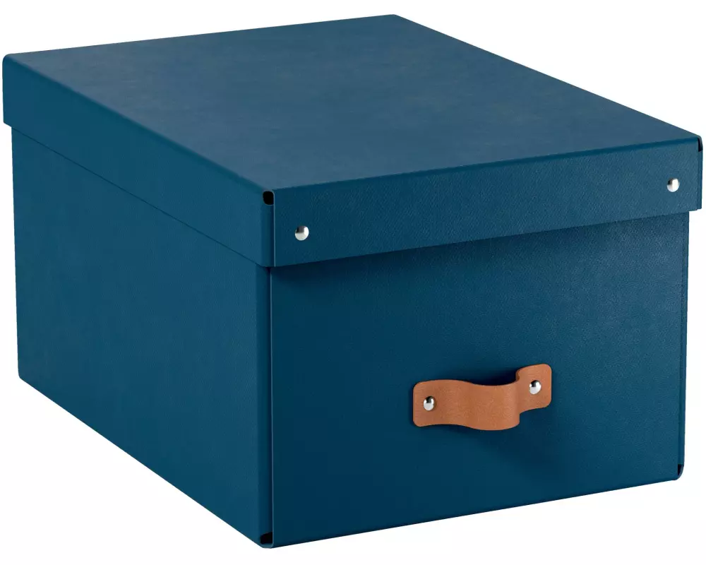 Leitz Arrchivbox Puro mittel mit Klappdeckel, 2 Stück, Nachtblau