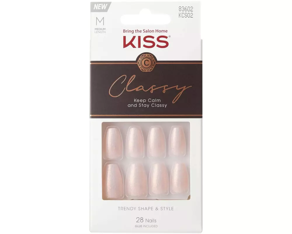 Kiss Kunstnägel-Set Classy – Cozy Meets Cute 28 Stück