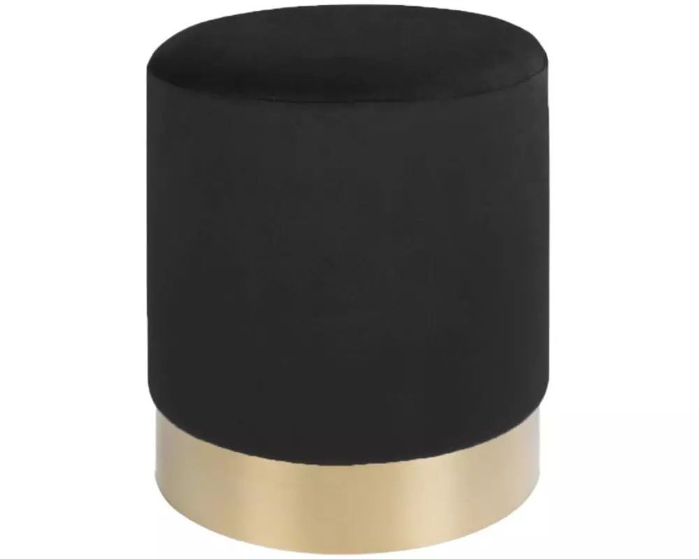 House Nordic Hocker Gamby Ø 34 cm, Messing/Schwarz