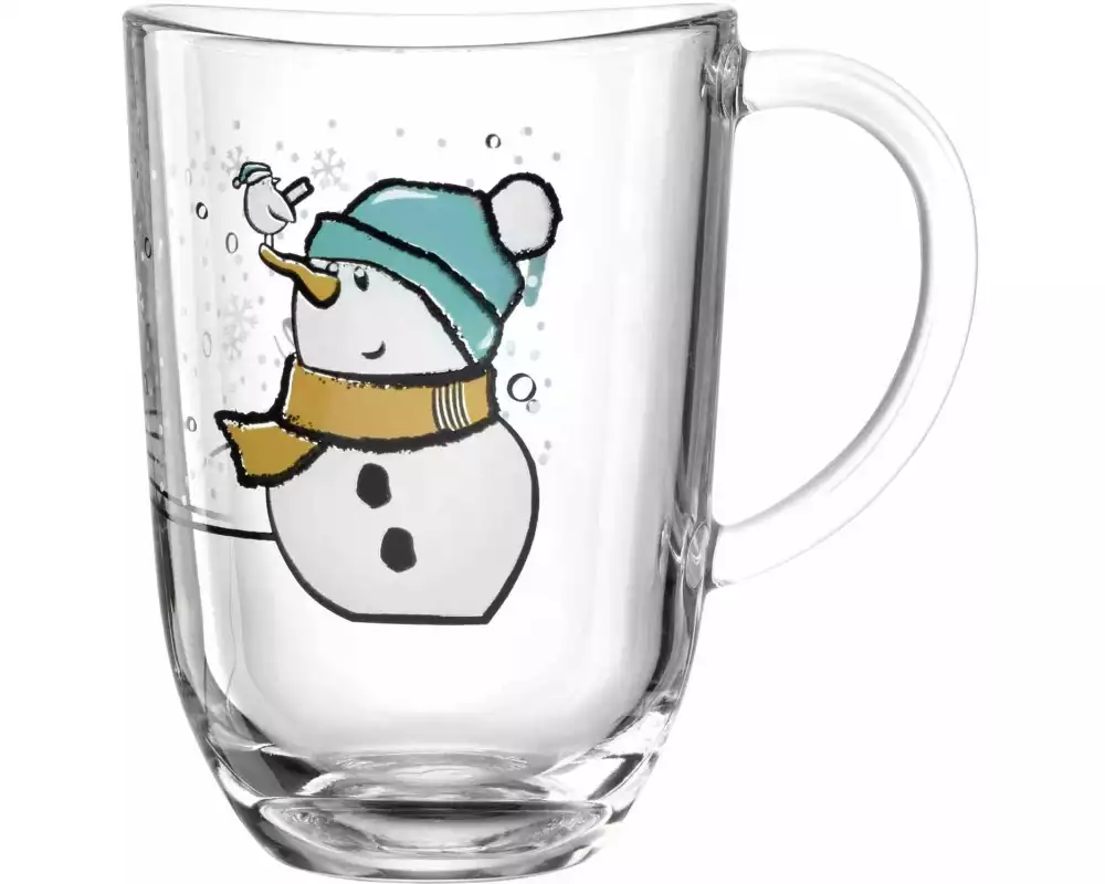 Leonardo Tasse Capanna Schneemann 380 ml, 1 Stück, Transparent