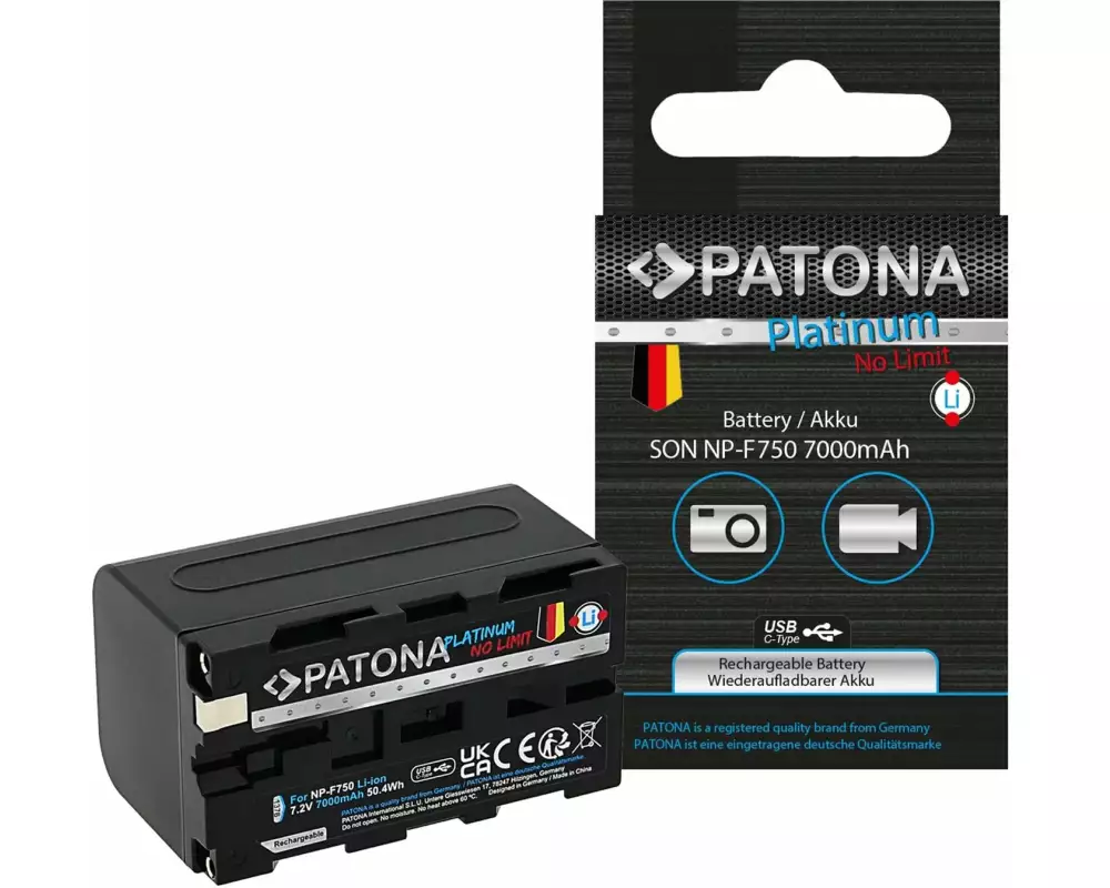Patona Platinum Akku für Sony NP-F750