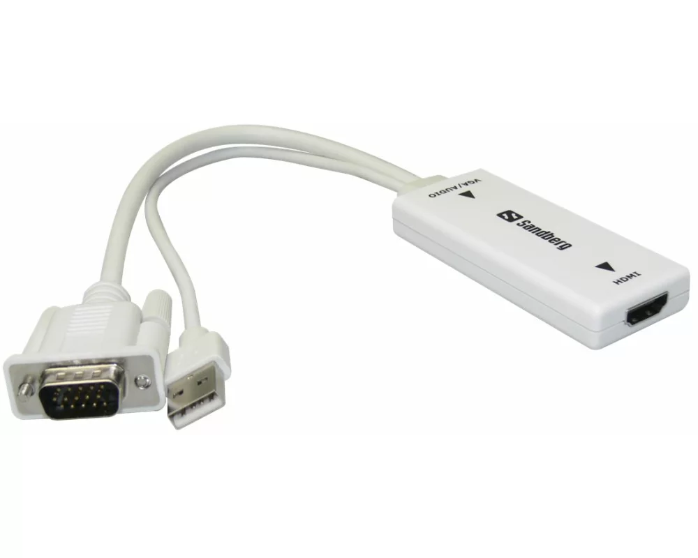 Sandberg VGA + Audio, to HDMI, Converter