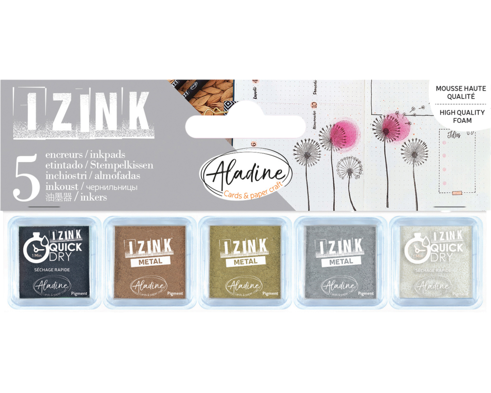 ALADINE Stempelkissen 03945 metallic 5 Stück