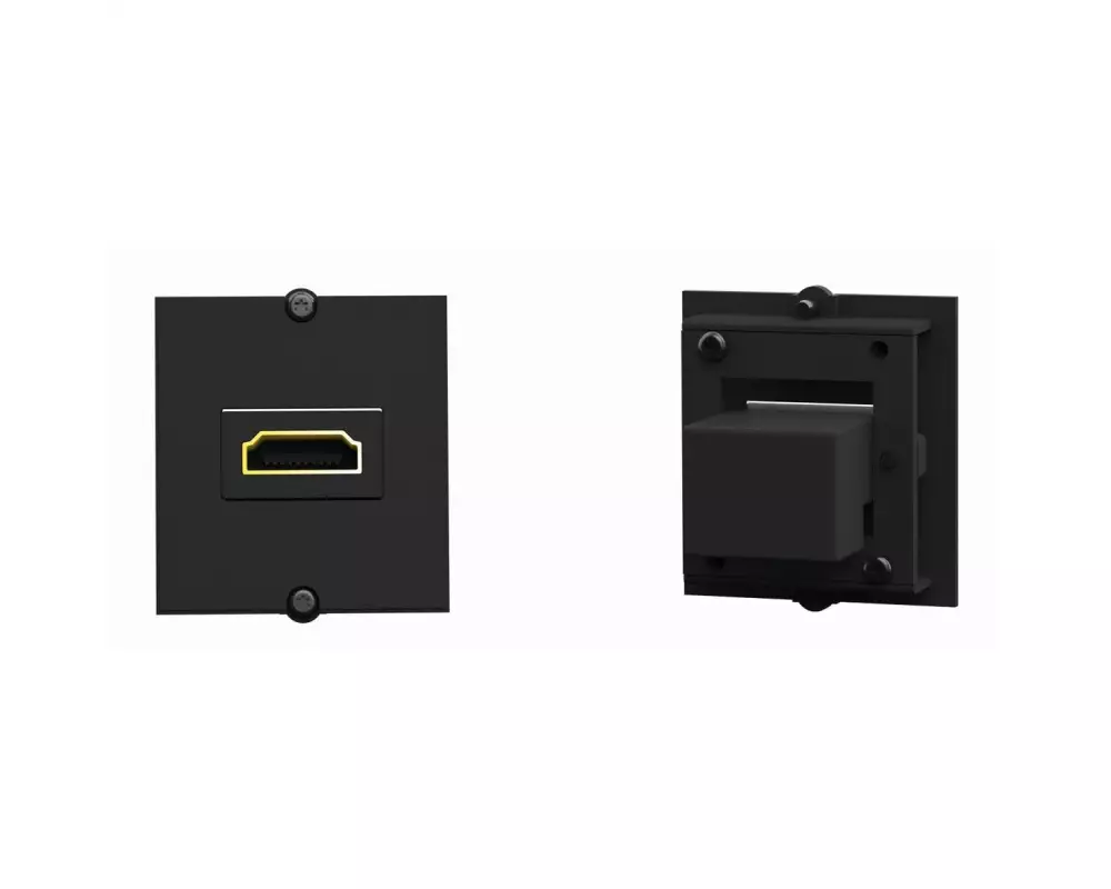 Bachmann Rahmen HDMI Buchse 90° schwarz