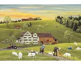 Morgenrot, Puzzle von Lilly Langenegger