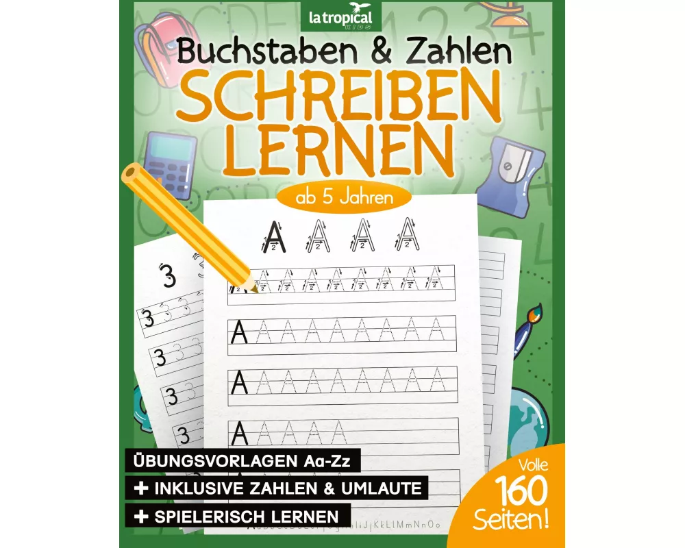 Buchstaben und Zahlen schreiben ab 5 Jahren