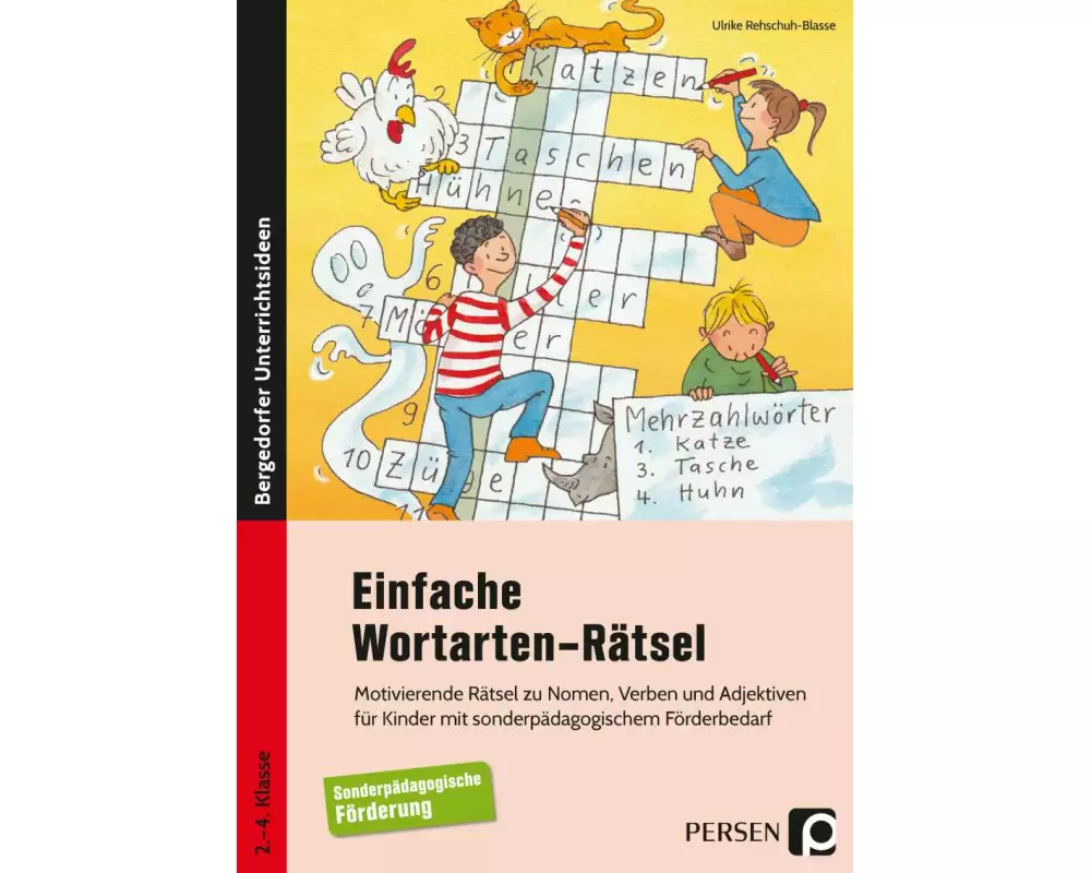 Einfache Wortarten-Rätsel