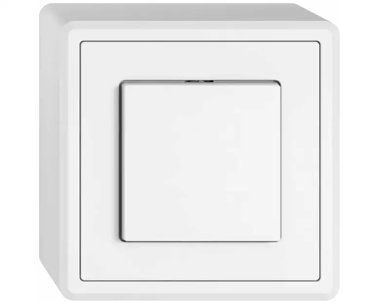 Feller EDIZIOliv AP-Taster EDIZIO.liv Weiss