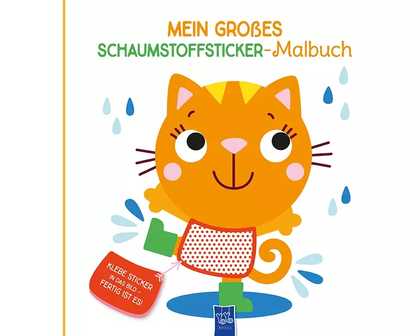 Mein großes Schaumstoffsticker-Malbuch - Katze