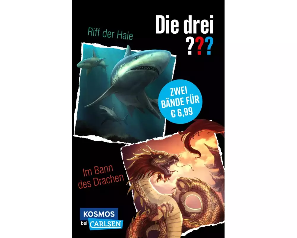 Die drei ???: 2-in1-Band mit Die drei ??? und das Riff der Haie / Im Bann des Drachen