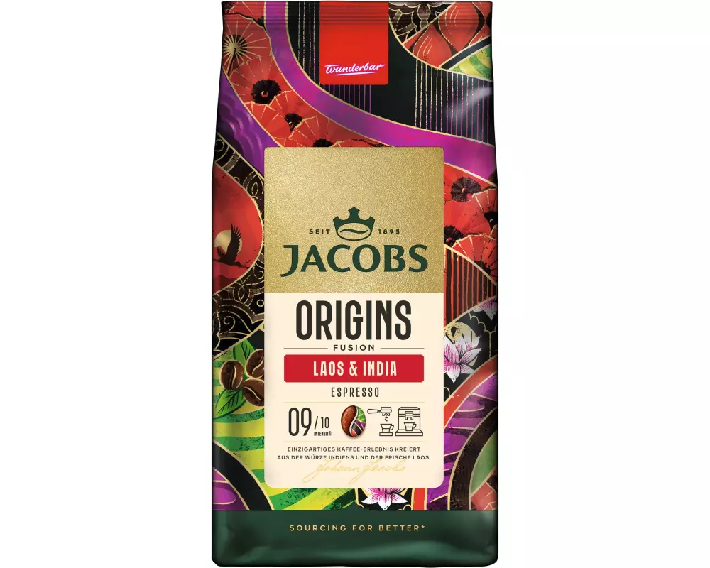 Jacobs Kaffeebohnen South Asia Laos und India 1 kg