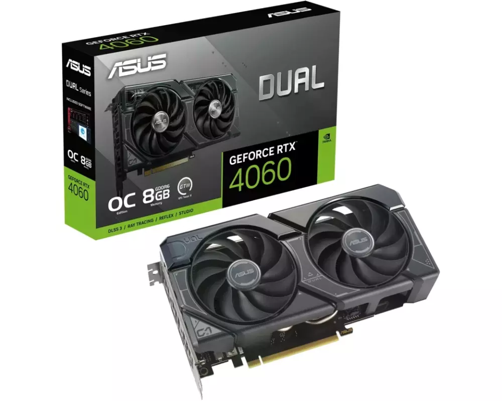 ASUS Grafikkarte DUAL GeForce RTX4060 OC Edition 8 GB