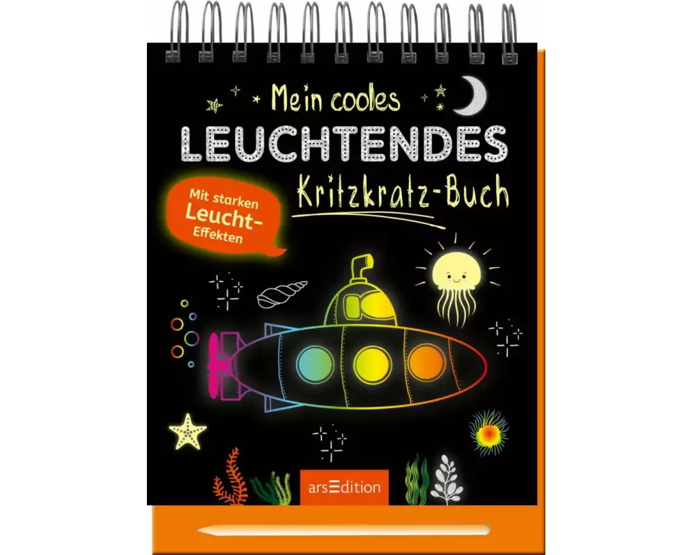 Mein cooles leuchtendes Kritzkratz-Buch