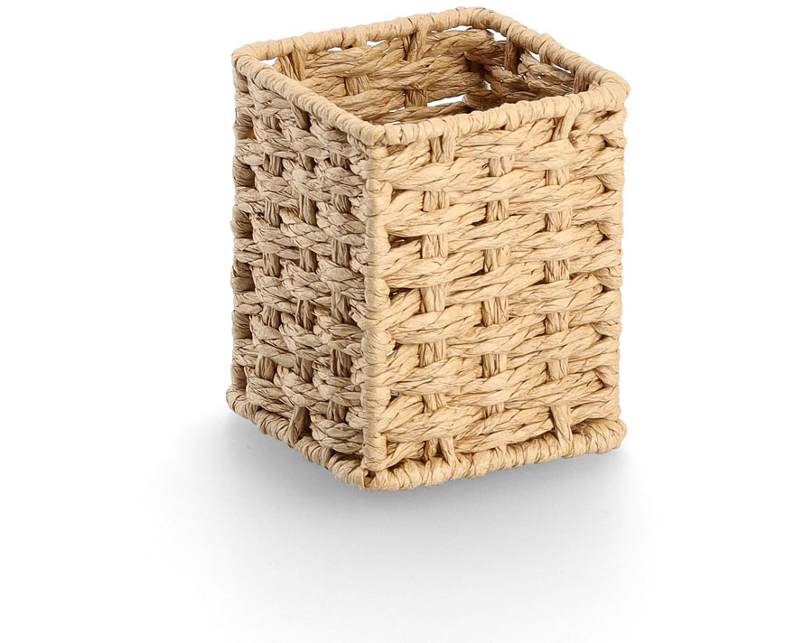 ZELLER Stiftehalter 15210 papiergeflecht 8x8x10.7cm