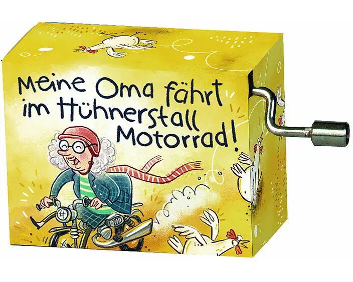 Spieluhr. Meine Oma fährt im Hühnerstal