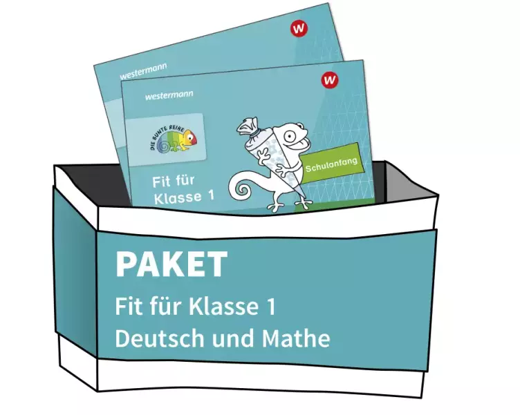 DIE BUNTE REIHE - Deutsch/Mathematik. Paket Fit für Klasse 1 (2 Hefte)