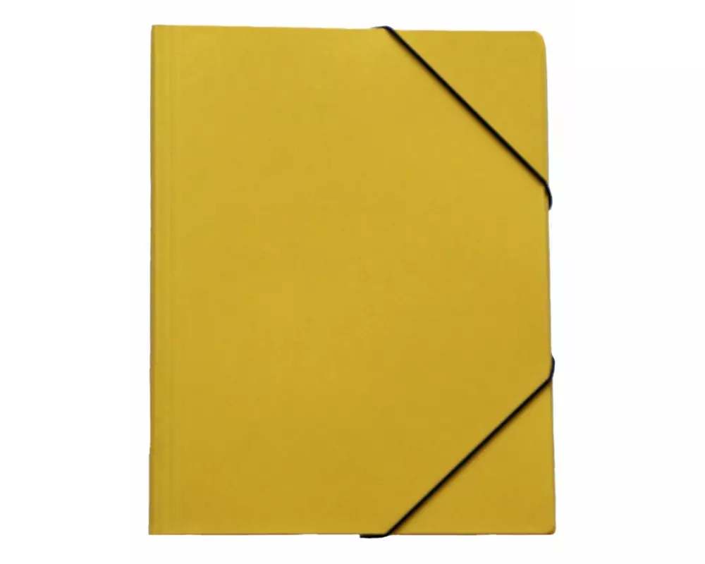 EROLA Gummibandmappe Pressspan A4 Gelb, 1 Stück