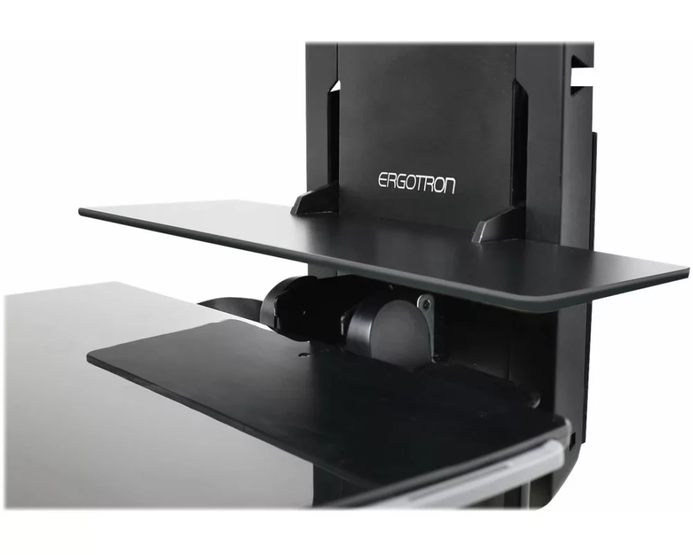 ERGOTRON wall mount, StyleView, Patient Room, LCD, keyboard, mouse, scanner, 24 inch, black