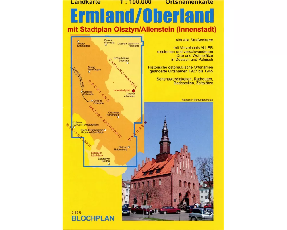 Landkarte Ermland/Oberland 1 : 100.000