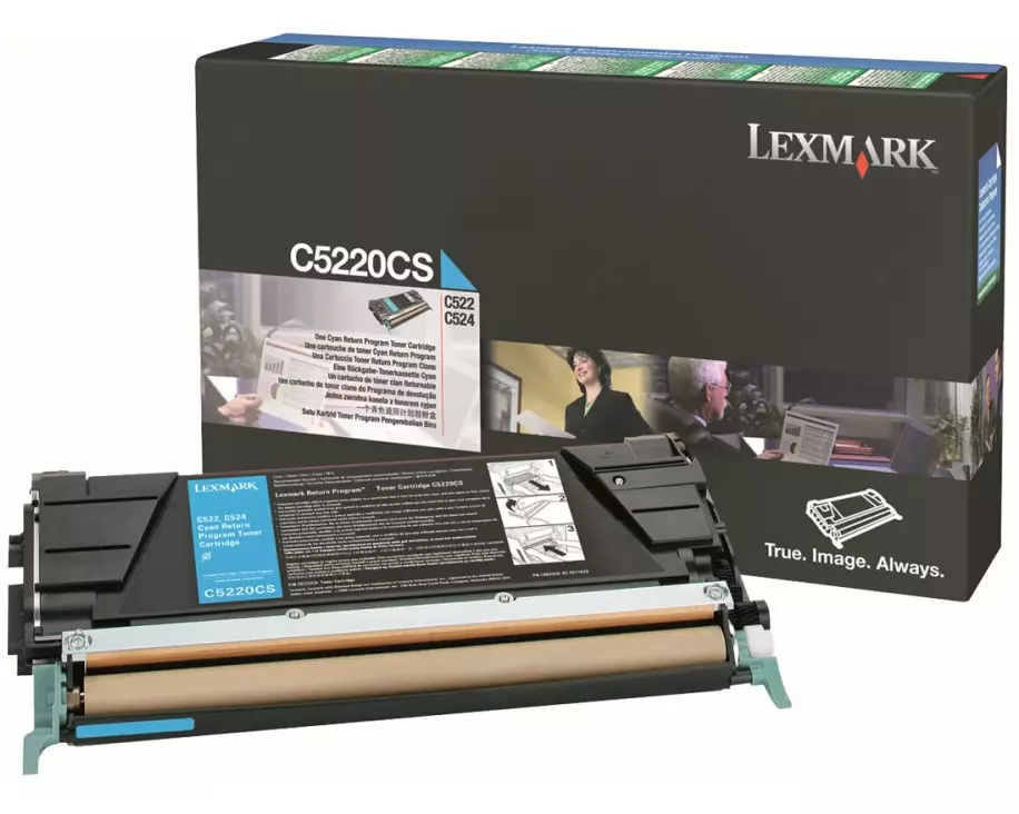 LEXMARK C522n, C524 Toner cyan Std Capacity 3.000 pages return