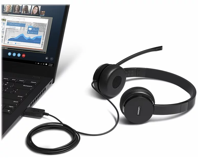 Lenovo 100 Mono USB Headset