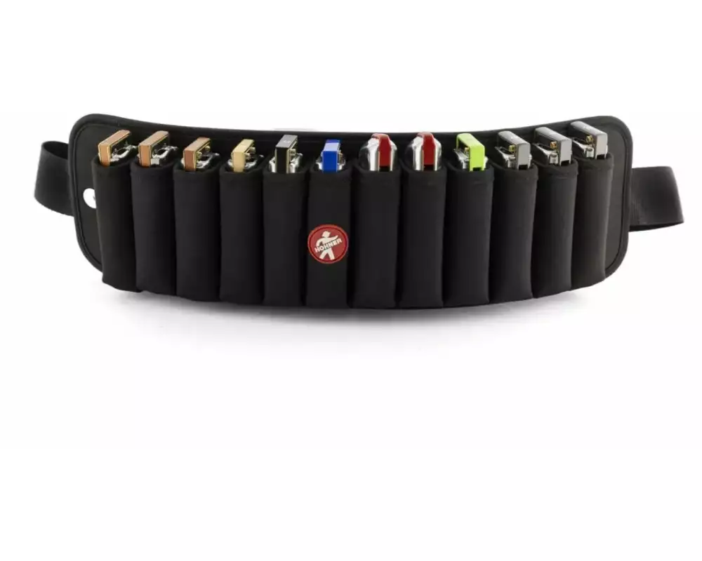 Hohner FlexBelt Gürtel für 12 diatonische Mundharmonikas