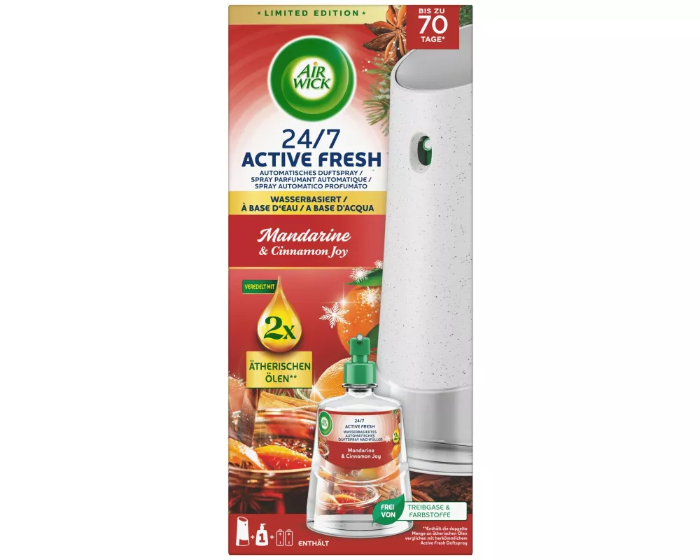 Air Wick Active Fresh Starter Set Mandarine und Cinnamon Joy