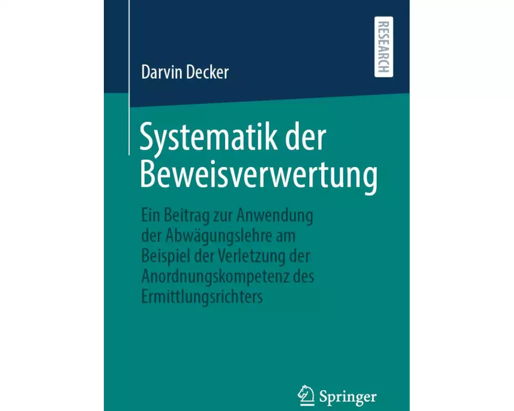 Systematik der Beweisverwertung