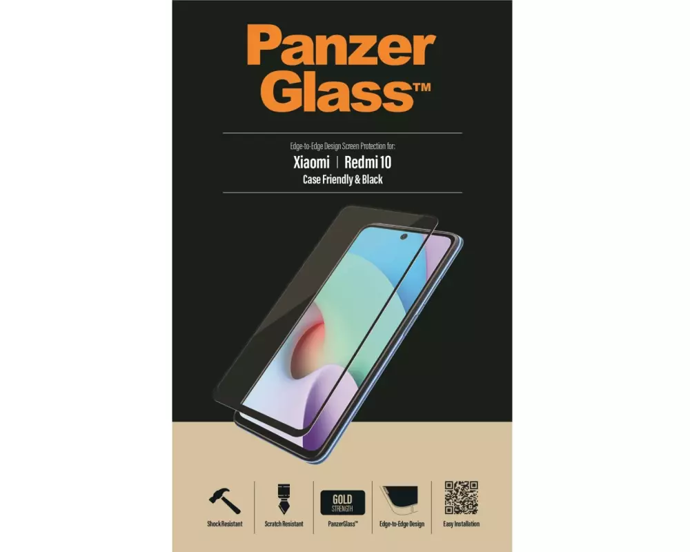 Panzerglass Displayschutz Case Friendly AB Xiaomi Redmi 10