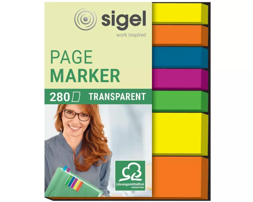 Sigel Page Marker Mix 280 Stück, Mehrfarbig