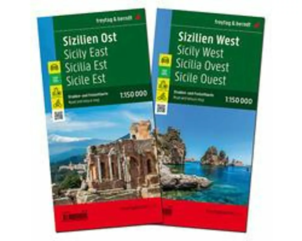 freytag & berndt Straßenkarte Sizilien Set 1:150.000
