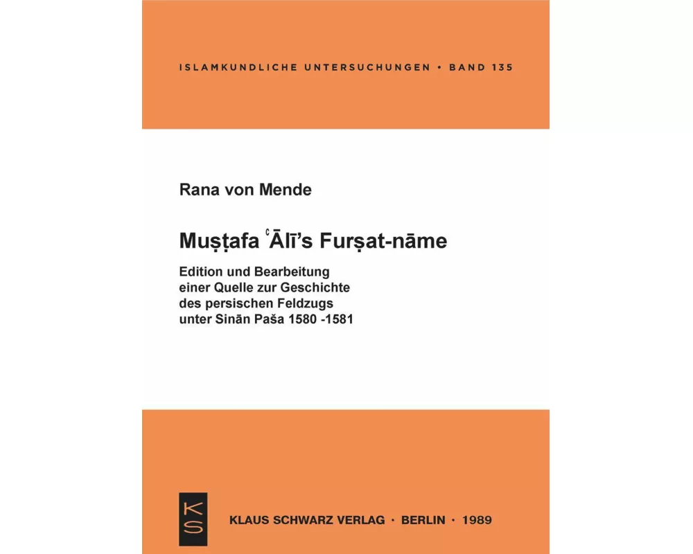 Mustafa 'Ali's Fursat-name