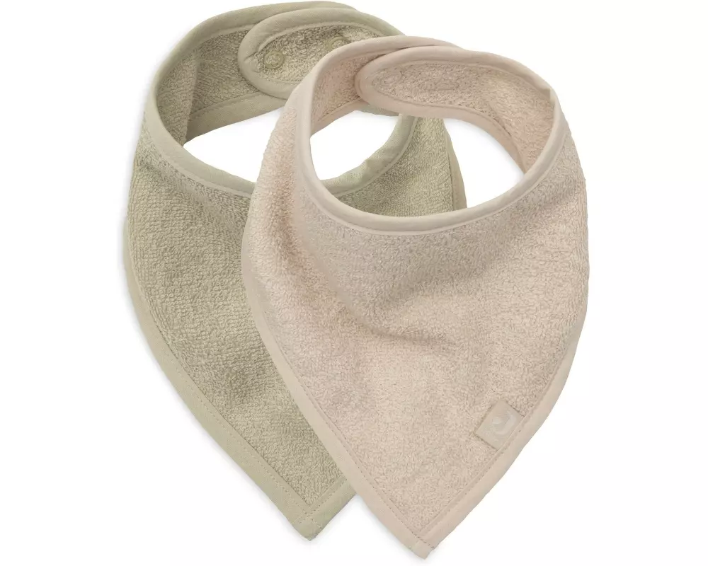 Jollein Lätzchen Bandana – Soft Matcha/Sand - 2 Stück 37 x 24.5 cm